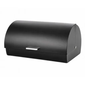 Bread Bin with Roll Top Lid, 14 Litre Bread Bin with Ventilation Large